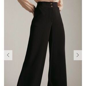 Karen Millen Black Wide-Leg Trousers